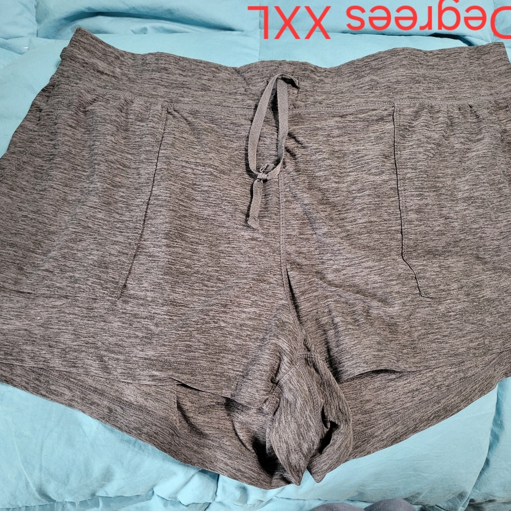 90 Degree By Reflex Women's Athletic Gray Shorts